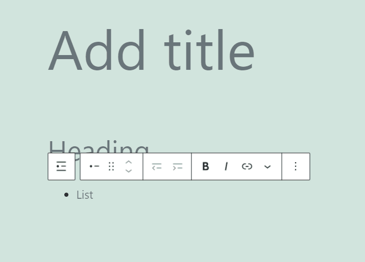 wordpress add list