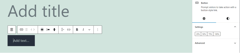 wordpress add text