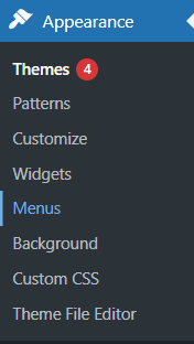 wordpress menus