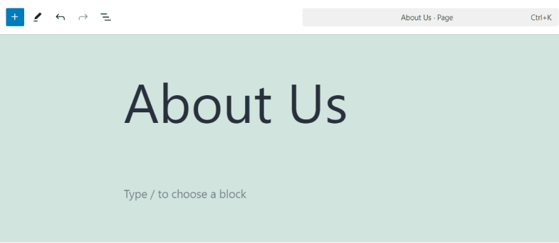 wordpress page title