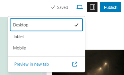 wordpress preview responsive