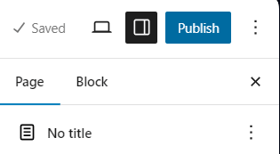 wordpress publish page