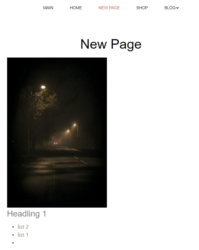 wordpress show page