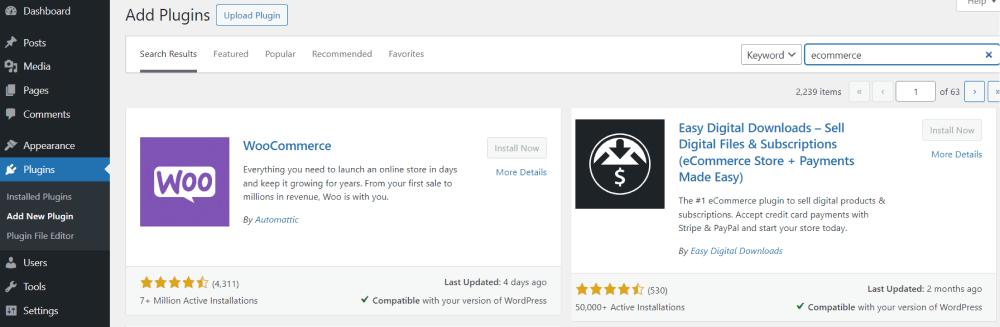 how to create an online store with wordpress plugin settings
