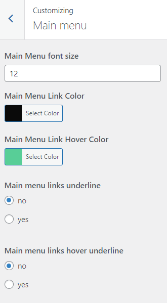 how to create menu in wordpress customize main menu