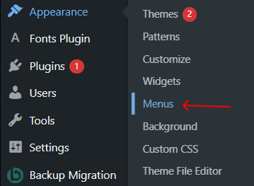 how to create menu in wordpress customize