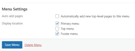 how to create menu in wordpress settings