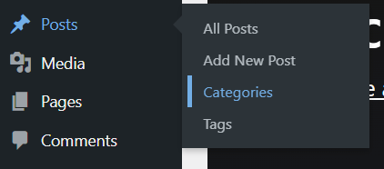 multilingual wordpress website categories
