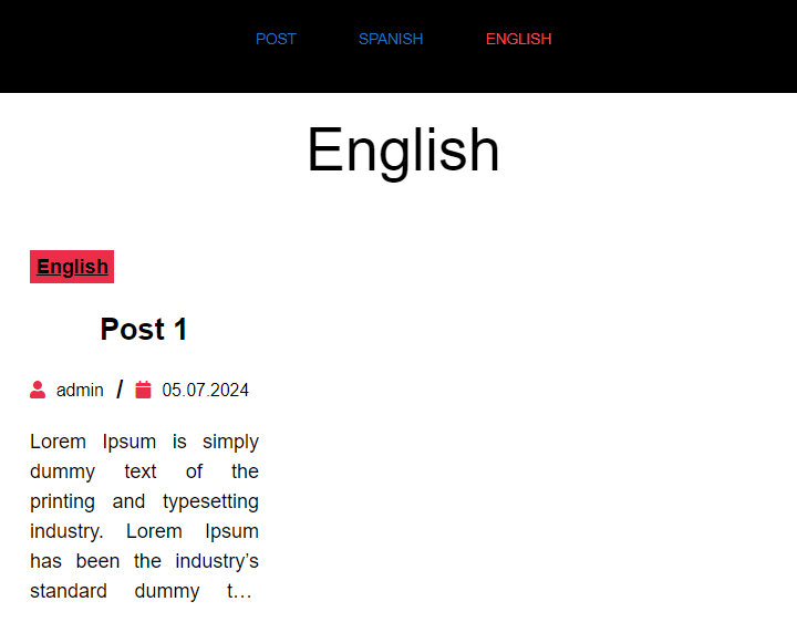 multilingual wordpress website posts english
