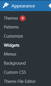 how to create a navigation menu in wordpress widgets