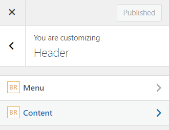 wordpress customizer header customization