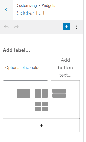 wordpress customizer site widgets settings