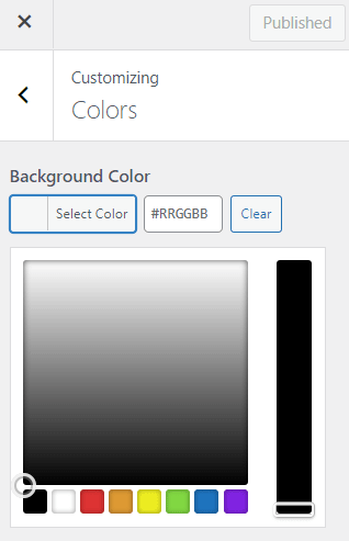 customizing wordPress theme fonts and colors custom color
