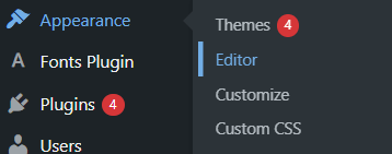 wordpress customizing page editor