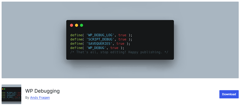 wordpress debugging plugin