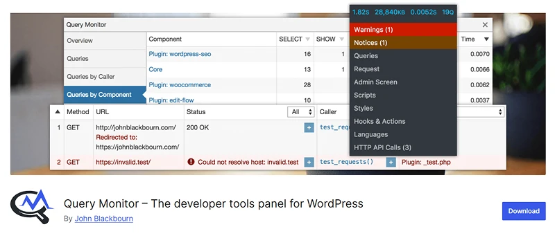 wordpress debugging query monitor