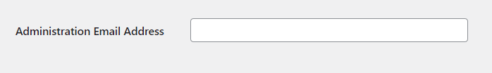wordpress general settings email