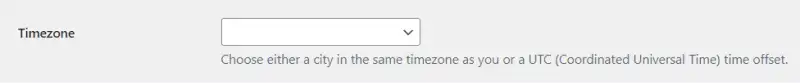 wordpress general settings timezone