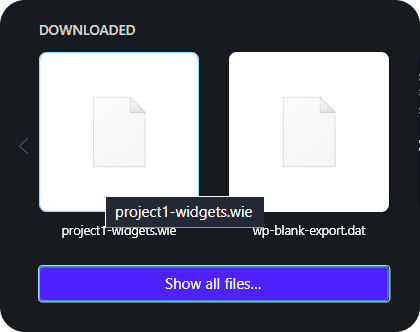 import export wordpress settings import widgets file