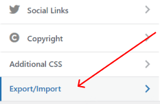 import export wordpress settings make export import