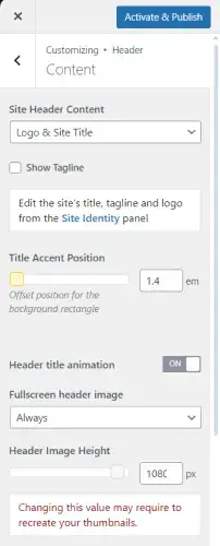 theme colors and layouts content