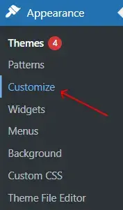 theme colors and layouts customize