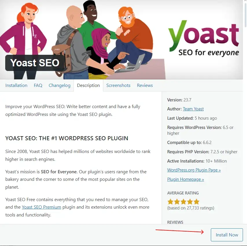 wordpress plugins install now