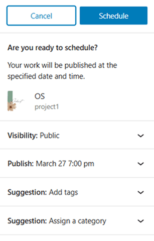 how to schedule blog posts schedule