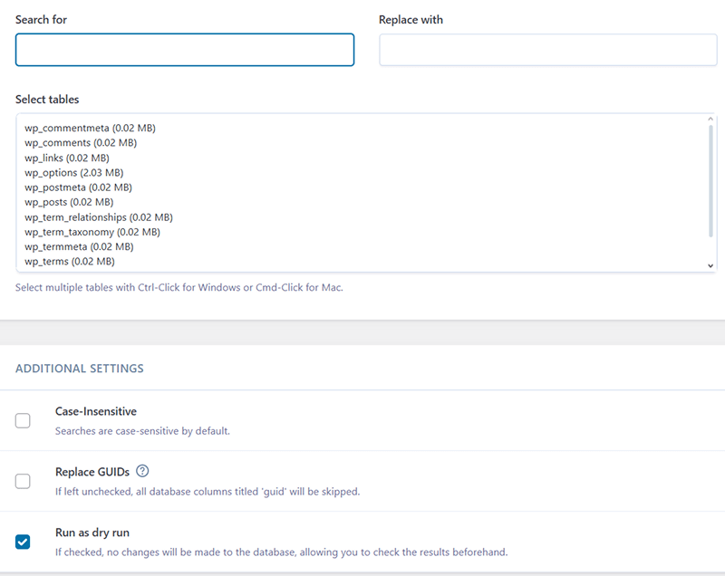 search and replace old URLs in wordpress replace urls