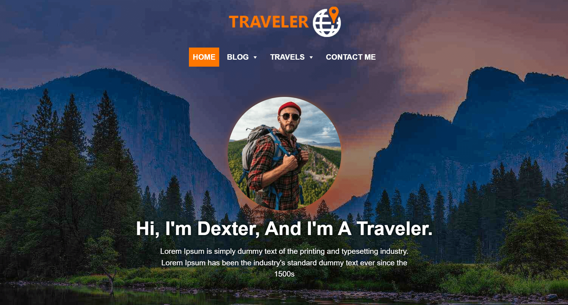 traveler free wordpress blog theme