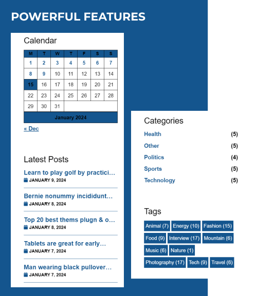 news wordpress news theme powerful features