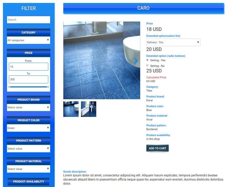 Joomla CCK - Store website builder, Build Plumbing shop
