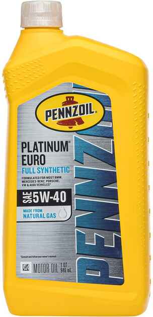 Pennzoil Platinum Euro 5W-40 Fully Synthetic